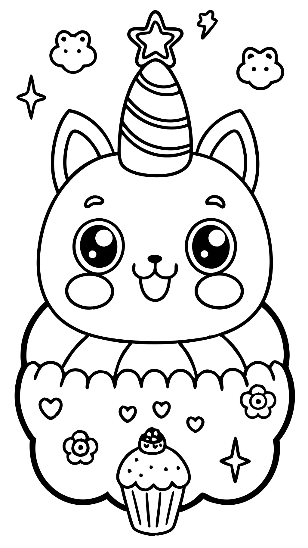 cute coloring pages kawaii